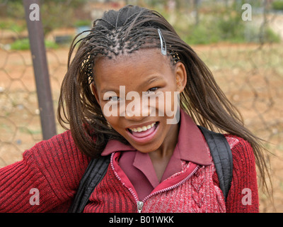 Mädchen in Bonnievale, Südafrika Stockfoto