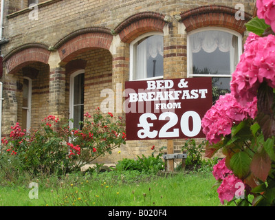 Melden Sie Werbung Bed &amp; Breakfast Unterkunft in Devon England Vereinigtes Königreich Stockfoto