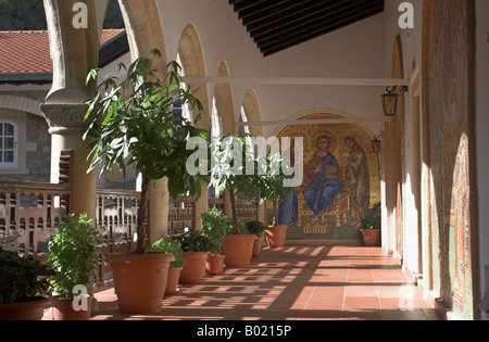 Das Heilige Kloster Panagia von Kykkos, Kykkos Kloster, Troodos, Zypern. Ein UNESCO-Weltkulturerbe Stockfoto