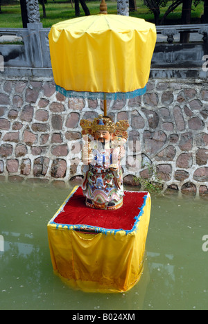 Abbildung des Kaisers im Fluss Yu Dai Taihao Mausoleum Taihao Ling Caihe River Bank Huaiyang County Kaifeng Henan Provinz Stockfoto