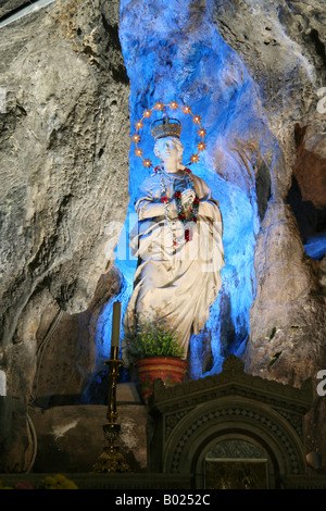 Statue Santa Rosalia Heiligtum, Monte Pellegrino, Palermo, Sizilien, Italien Stockfoto