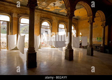 Haus innen in Centro Habana. Zentrum von Havanna. Kuba. Stockfoto