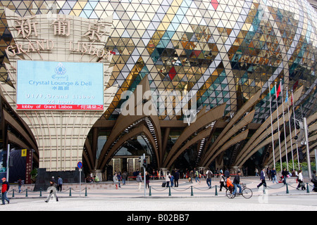 Lisboa Casino Eingang, Macau, China Stockfoto