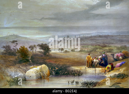 Jerusalem aus dem Norden 1839 Stockfoto