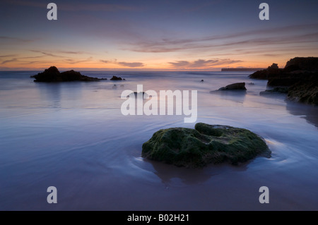 Sonnenuntergang am Castelejo Beach in der Nähe von Vila da Bispo Algarve Portugal EU Europa Stockfoto