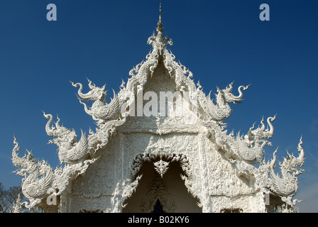 Detail Wat Rong Khun Provinz Chiang Rai Thailand Stockfoto