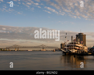 Mississippi River bei New Orleans Stockfoto