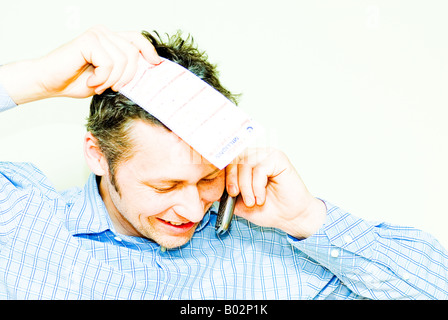 preisgekrönte Mann Stockfoto