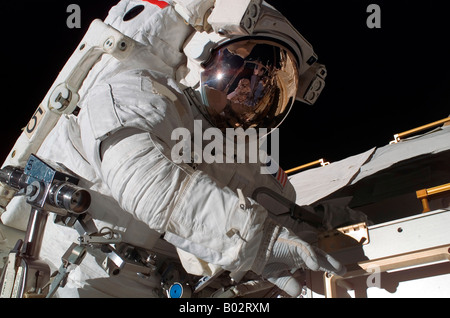 Astronaut Extravehicular Activity an. Stockfoto