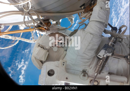 Astronaut Extravehicular Activity an. Stockfoto