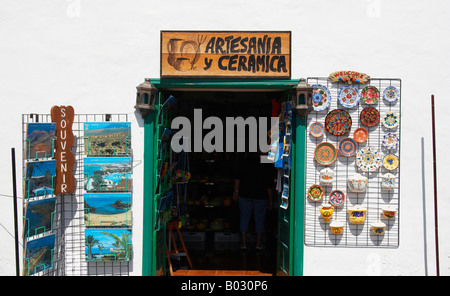 Lanzarote: Souvenir-Shop In Teguise. Stockfoto