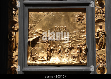 Italien, Toskana, Florenz, Dom, Baptisterium, Ost-Türen, Tore, Lorenz Ghiberti Stockfoto