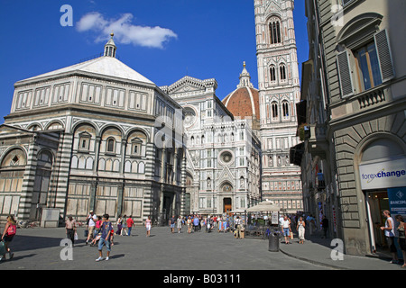 Italien, Toskana, Florenz, Dom, Campanile-Turm von Santa Maria Del Fiore Stockfoto