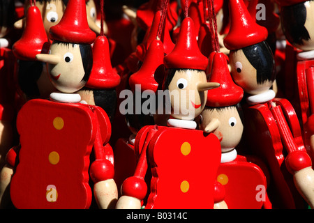 Italien, Toskana, Florenz, Pinochio Neuheit Puppen Stockfoto