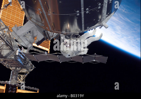 Astronaut Extravehicular Activity an. Stockfoto