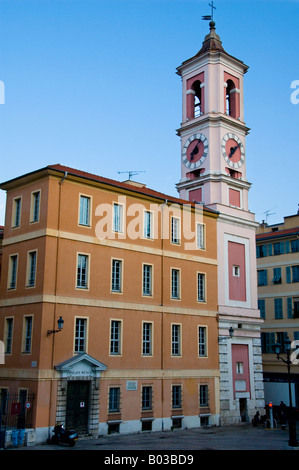 Palais Rusca in Place du Palais in Nizza, Südfrankreich Stockfoto