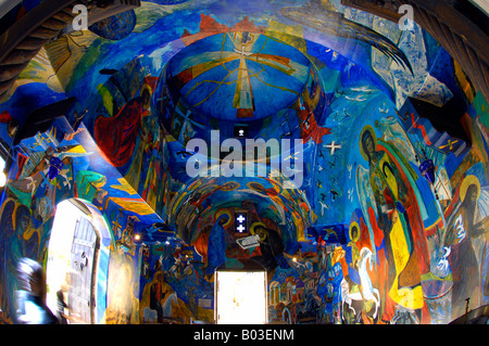 John Corbidge-Art-Künstler alle Heiligen Kirche Kap Aspro Pissouri Bucht Columbia Beach Resort Zypern Reisen Tourismus Stockfoto