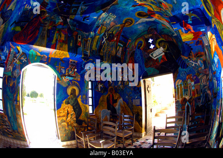 John Corbidge-Art-Künstler alle Heiligen Kirche Kap Aspro Pissouri Bucht Columbia Beach Resort Zypern Reisen Tourismus Stockfoto