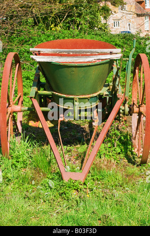 Alte antike Bauernhof Maschine, Porträt Stockfoto