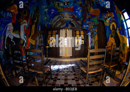 John Corbidge-Art-Künstler alle Heiligen Kirche Kap Aspro Pissouri Bucht Columbia Beach Resort Zypern Reisen Tourismus Stockfoto