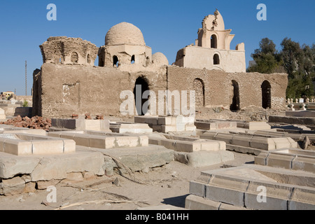 Der Fatimiden Friedhof, Assuan Stadt, Ägypten Stockfoto