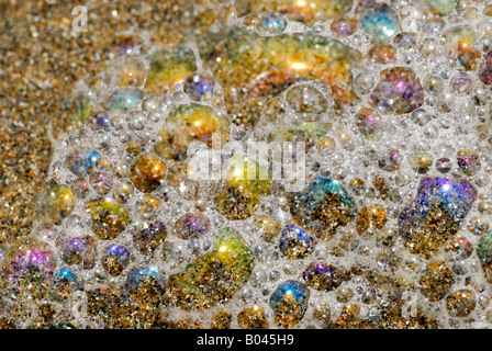 Sauber-Schaum sprudelt Otago Südinsel, Neuseeland Stockfoto