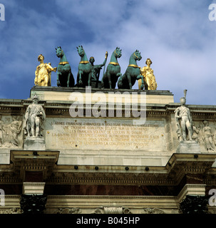 Arc de Triomphe du Carrousel, Paris, Frankreich Stockfoto