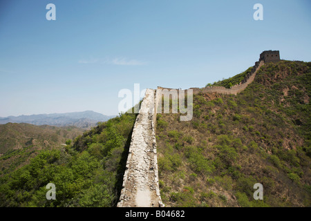 Die große Mauer von Jinshanling nach Simatai, China Stockfoto