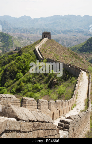 Die große Mauer von Jinshanling nach Simatai, China Stockfoto