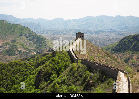 Die große Mauer von Jinshanling nach Simatai, China Stockfoto