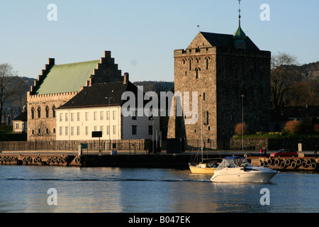 König Haakon die Halle der norwegischen Stadt Bergen ein bedeutendes kulturelles Zentrum in Norwegen, Europa. Stockfoto