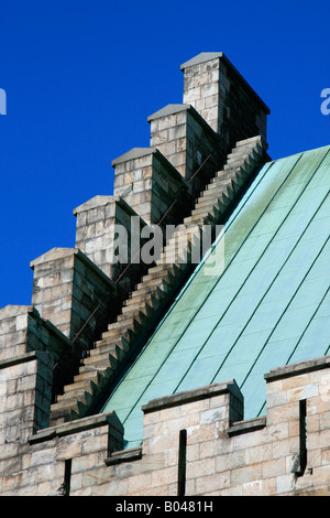 König Haakon das Hallendach der norwegischen Stadt Bergen ein bedeutendes kulturelles Zentrum in Norwegen, Europa. Stockfoto