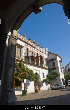 Casa de Pilatos im Viertel Santa Cruz, Plaza de Pilatos, Provinz Sevilla, Andalusien (Andalusien), Stadt von Sevilla (Sevilla) Stockfoto