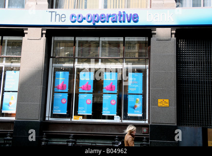 Zweig der Co-Operative Bank in der Londoner City Stockfoto