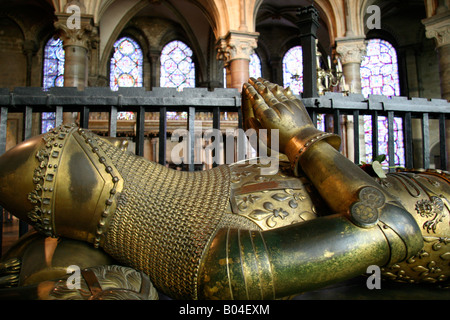 Edward Prince Of Wales, den schwarzen Prinzen Grab, Canterbury Kathedrale, Kent, England Stockfoto