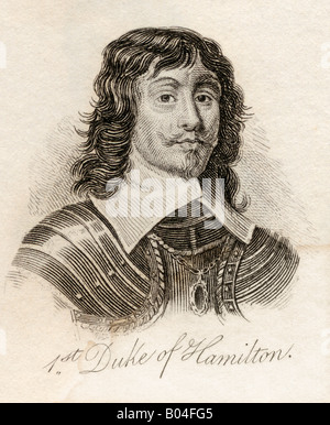 James Hamilton, 1st Duke of Hamilton, 1606 -1649. Schottischer Adliger und General des Bürgerkrieges. Stockfoto