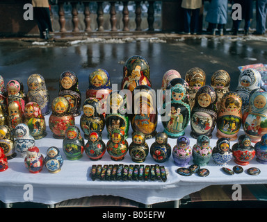 Anzeige Matroschka russische Puppen Stockfoto