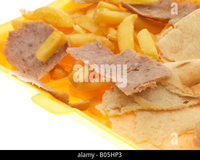 Übrig gebliebene Döner Stockfoto