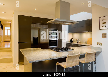 moderne Küche-Erweiterung von 3 s Architekten Stockfoto