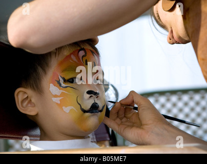 Kinder im 2007 Montreal International Jazz Festival. Stockfoto