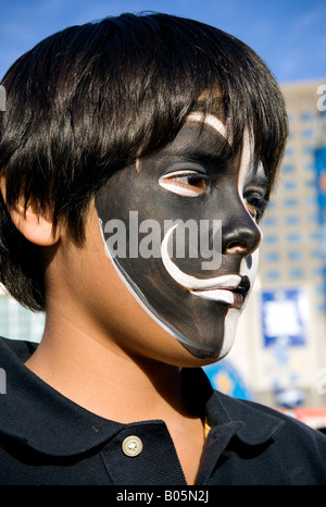 Kinder im 2007 Montreal International Jazz Festival. Stockfoto