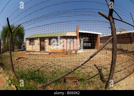 Johannesburg, Soweto Township, Gehäuse mit zusätzlicher Sicherheit, Gauteng, Südafrika, Afrika Stockfoto