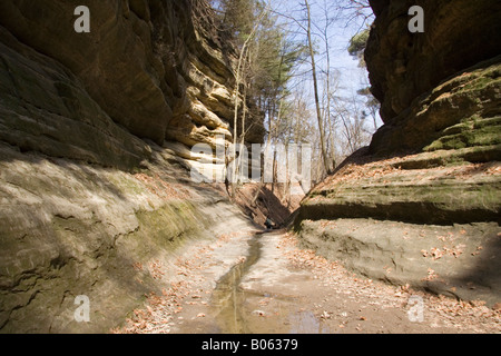 Französisch-Canyon. Ausgehungert Rock State Park. Stockfoto