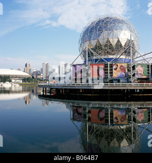 TELUS World of Science am False Creek, Vancouver, Britisch-Kolumbien, Kanada - Archivierung Bild Stockfoto