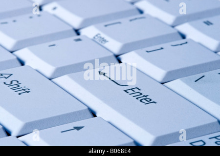 Die Schlüssel von einem Laptop-Computer bereit für einen Benutzer Stockfoto