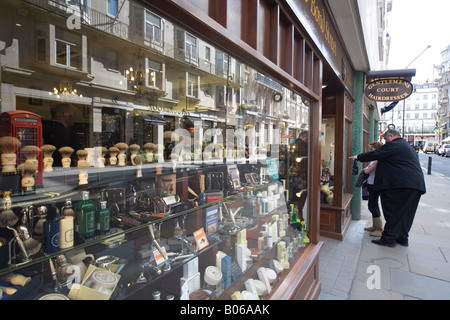 Fenster von Taylor of Old Bond Street Jermyn Street London W1 Stockfoto