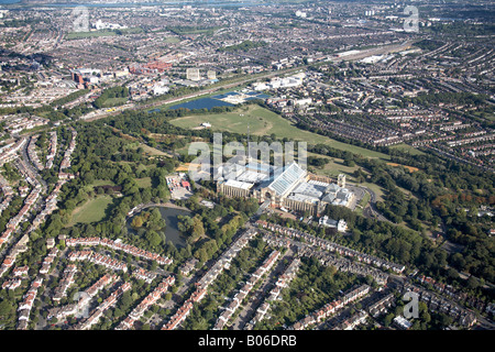 Luftbild südöstlich von Alexandra Palace Park Lake Reservoir s Gehäuse Wood Green und Hornsey London N22 N8 England UK Stockfoto