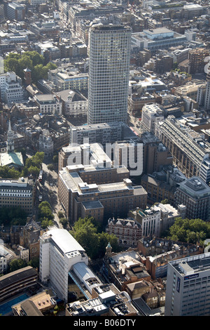 Luftbild Norden westlich von The Centre Point Gebäude London W1 WC2 England UK Stockfoto
