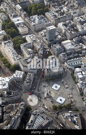 Luftbild westlich von Trafalgar Square The Mall Admiralty Arch Cockspur Street Canada House Innenstadt Gebäude London SW1 Englan Stockfoto