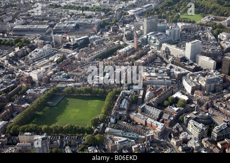 Luftbild Norden westlich von innerstädtischen Gebäude Westminster Kingsway College Spielfeld Kathedrale Victoria-Station London SW1 Stockfoto